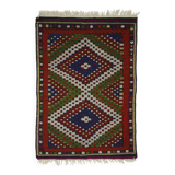 Petit kilim vintage d’Usak, 159 x 112 cm, laine 100 %, tissé à la main – an