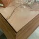 Console sablée avec marbre rose pale, de style Henri II