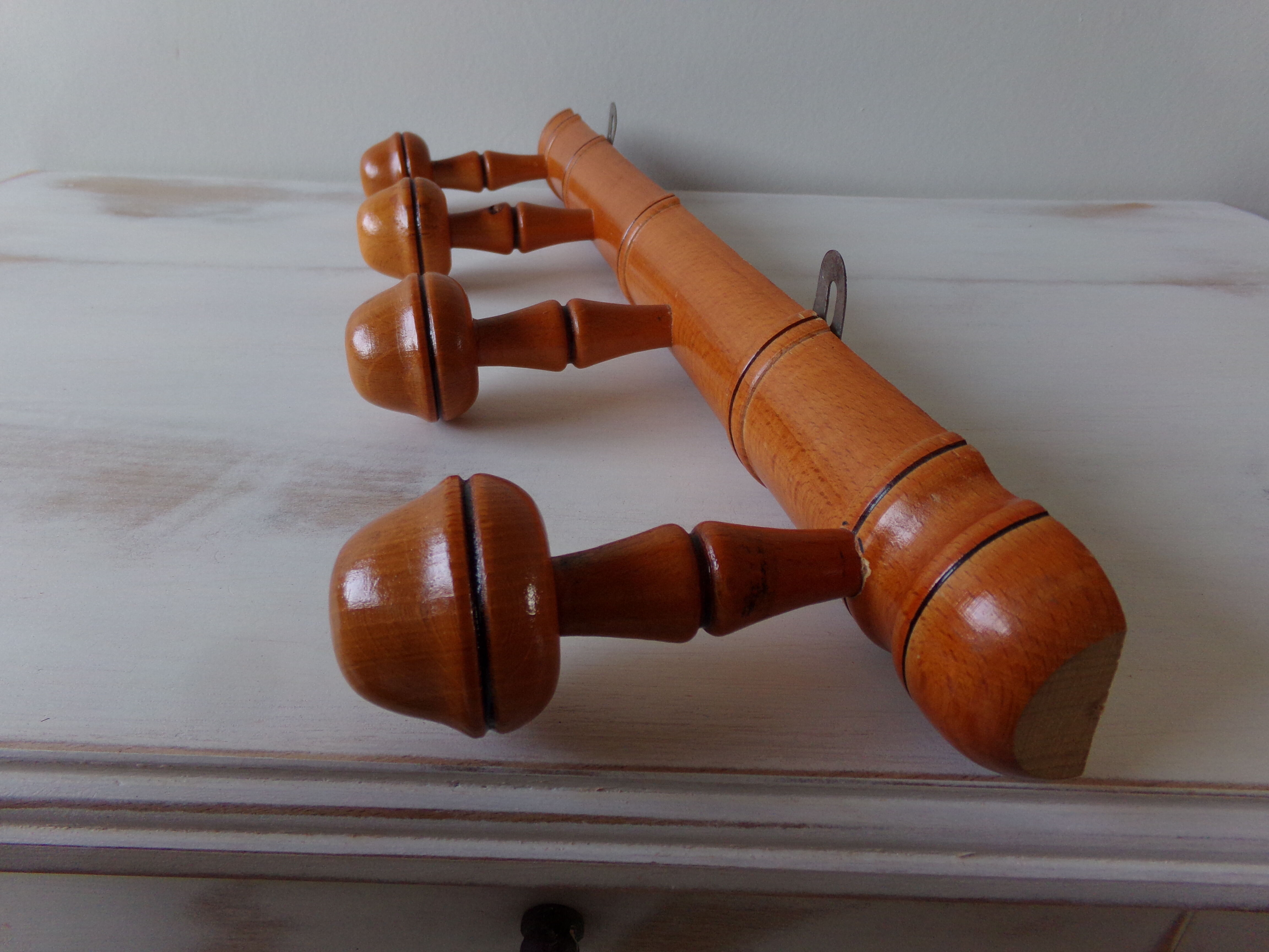 Coat racks or wooden hats 70s