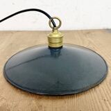 Industrial Dark Blue Enamel Light, 1930s