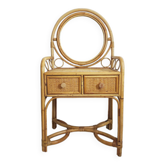 Rattan dressing table