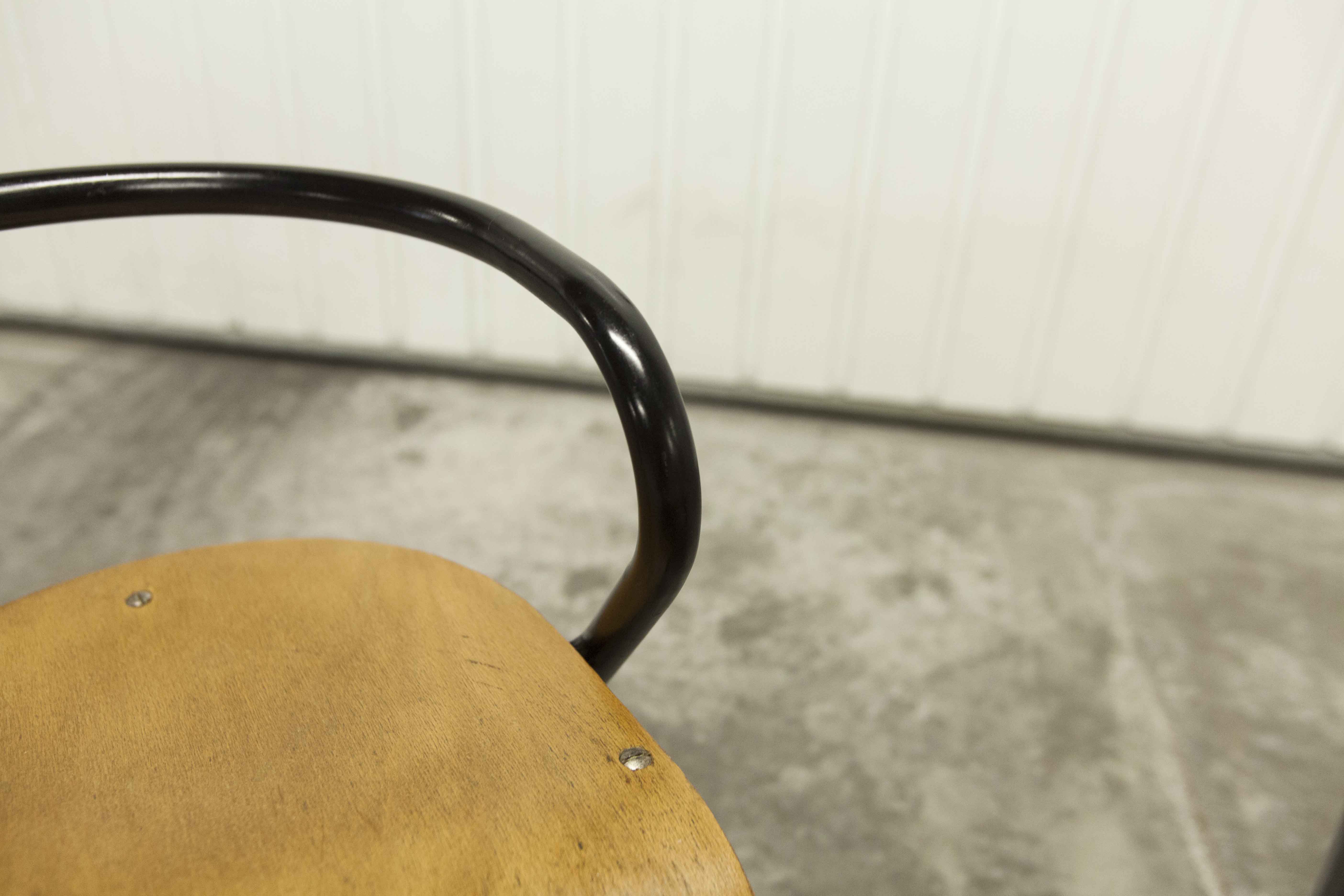 Pair of Mullca 300 chairs by Jacques Hitier 1949 restored
