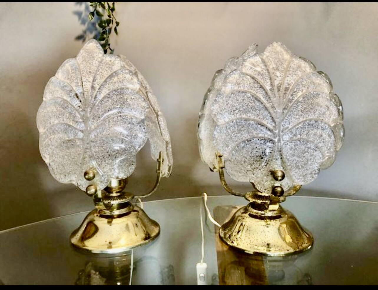 Table lamp by Mazzega Murano glass, Italy 1970