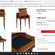 Meuble secrétaire bureau