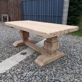 Solid oak monastery table