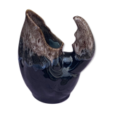 Vintage and numbered glazed ceramic decanter