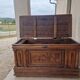 Antique carved oak chest