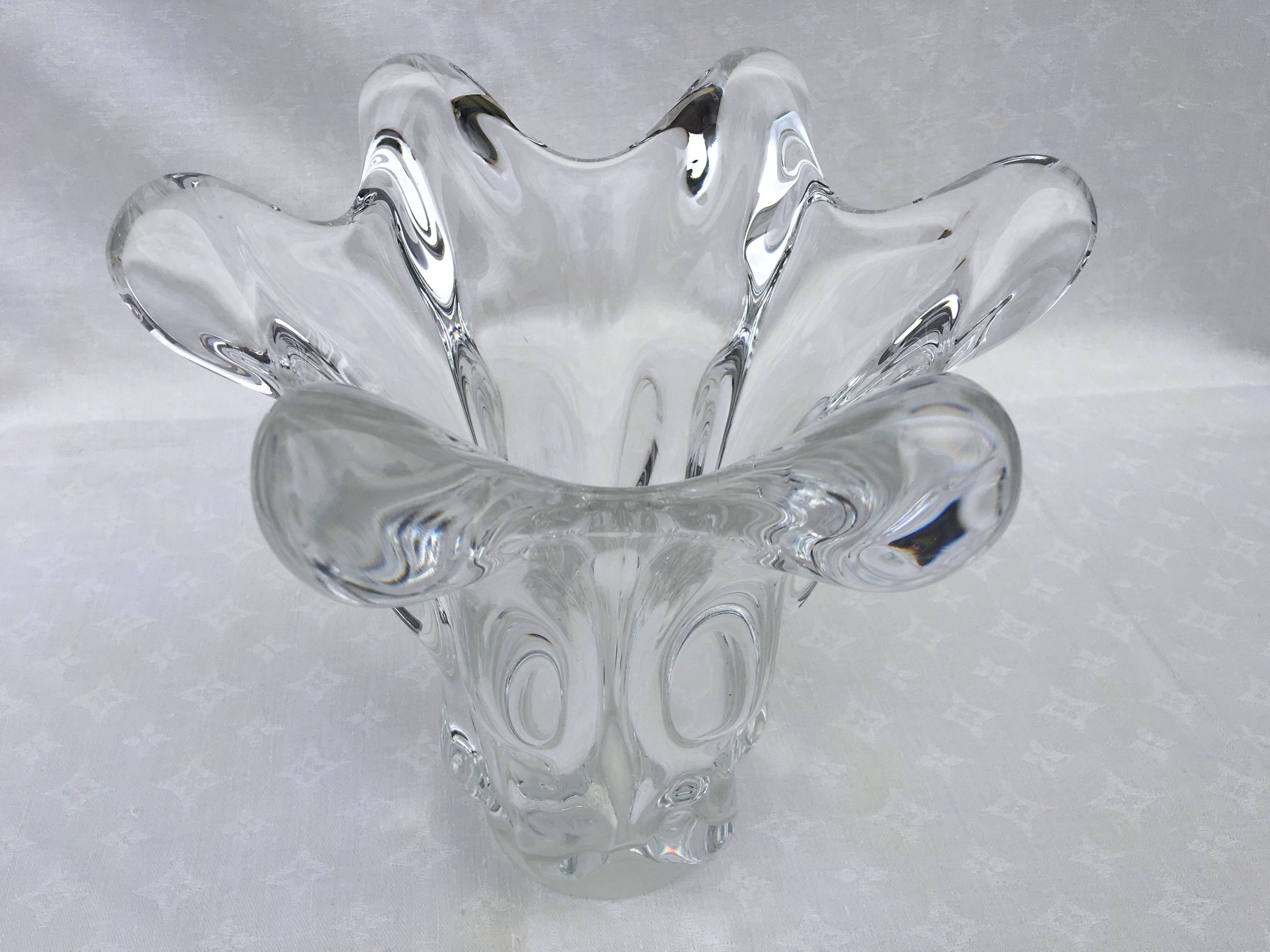 Large vase cascade crystal valves 1950/60 h