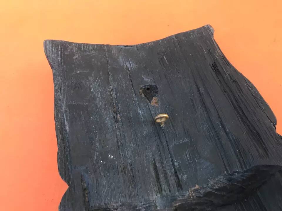 African Face Hanging Mask Ebony Wood