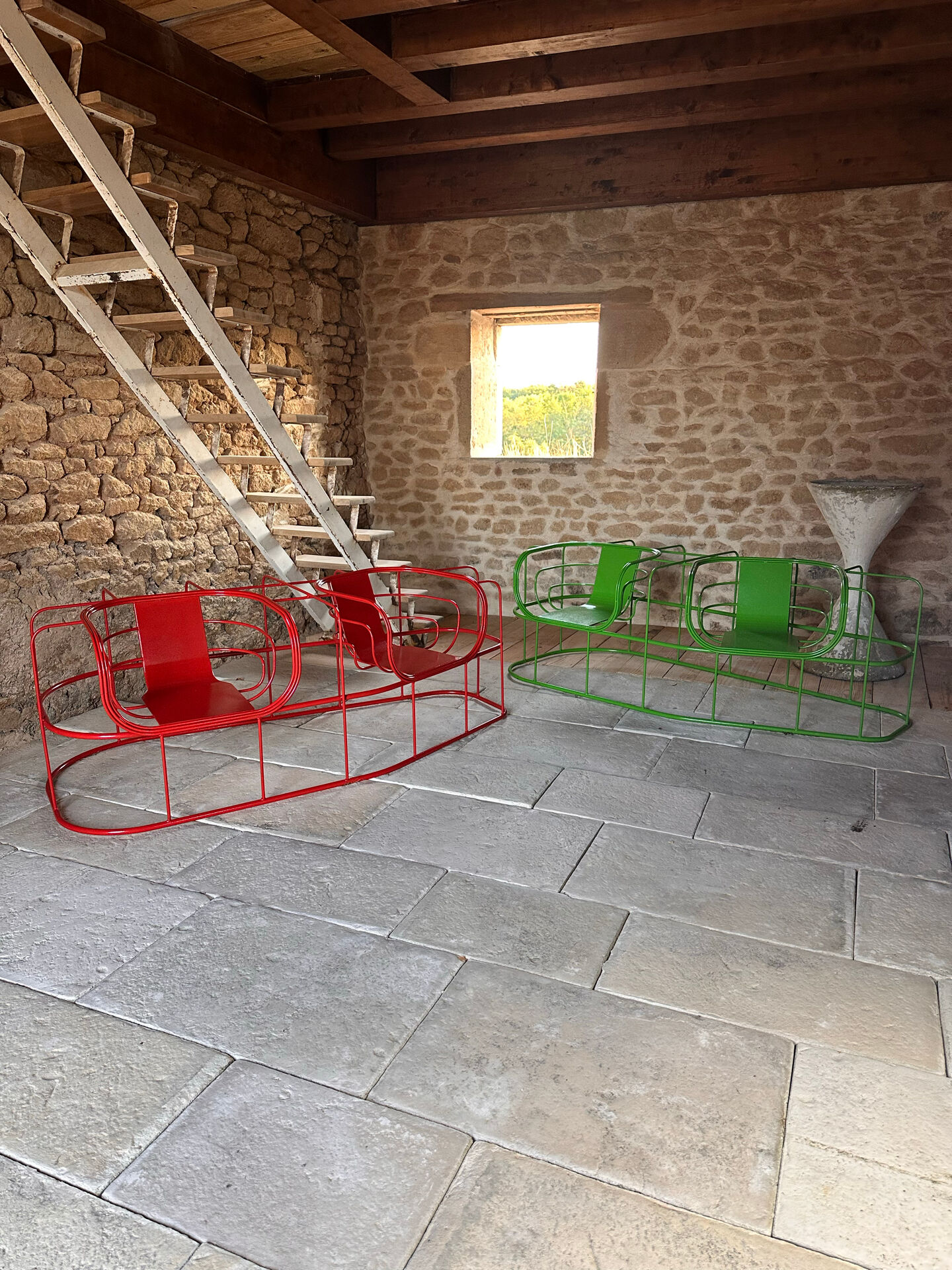Pair of double seats "Locus Solus" – Gae Aulenti – Italy – 1970