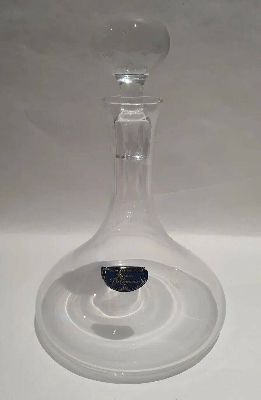 Crystal decanter carafe royales de champagne réseau de villes sens troyes ...