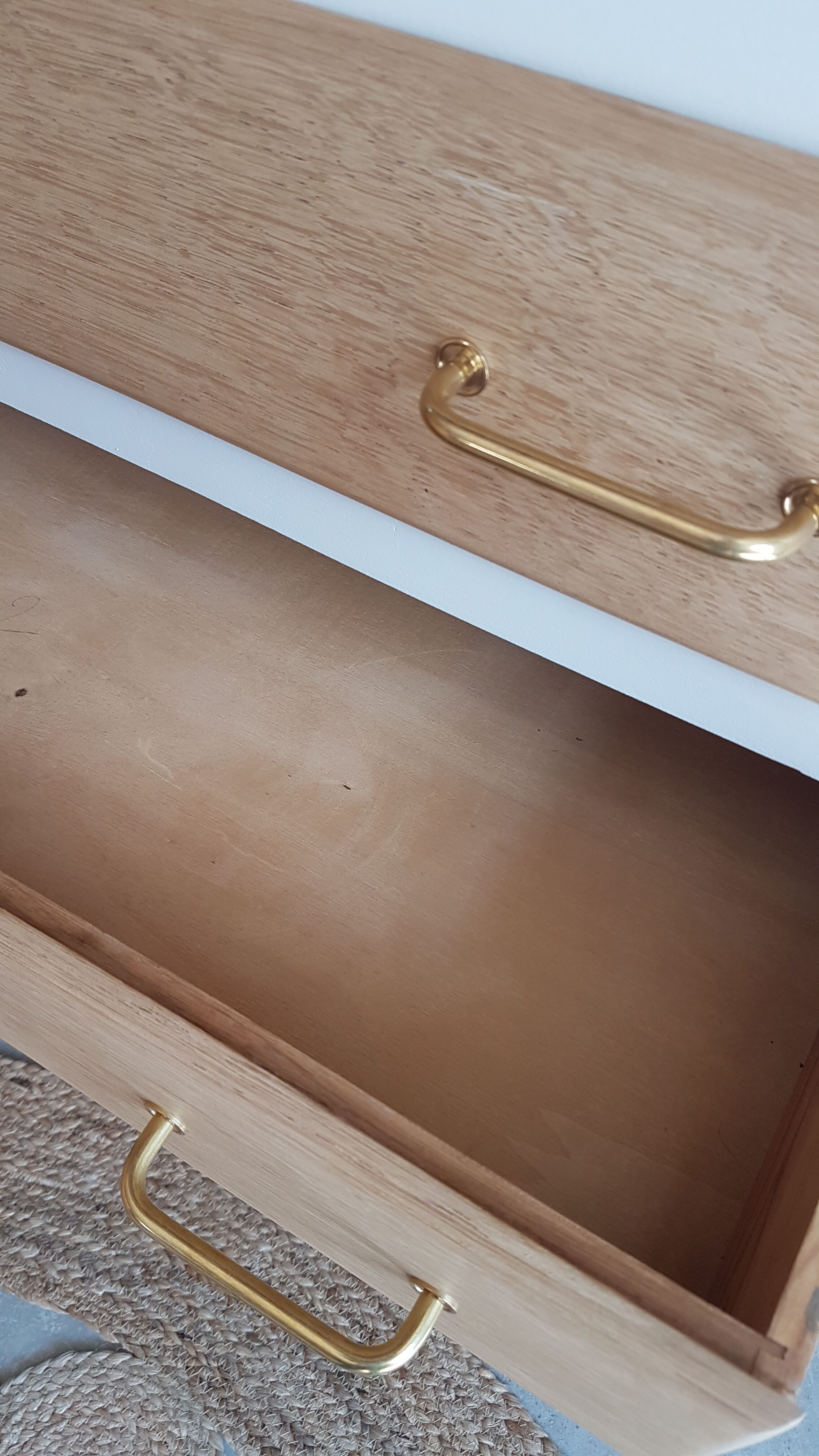 Vintage dresser feet compass