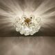1 of 2 Amazing Golden Bubble Glass Flush Lamps by Doria