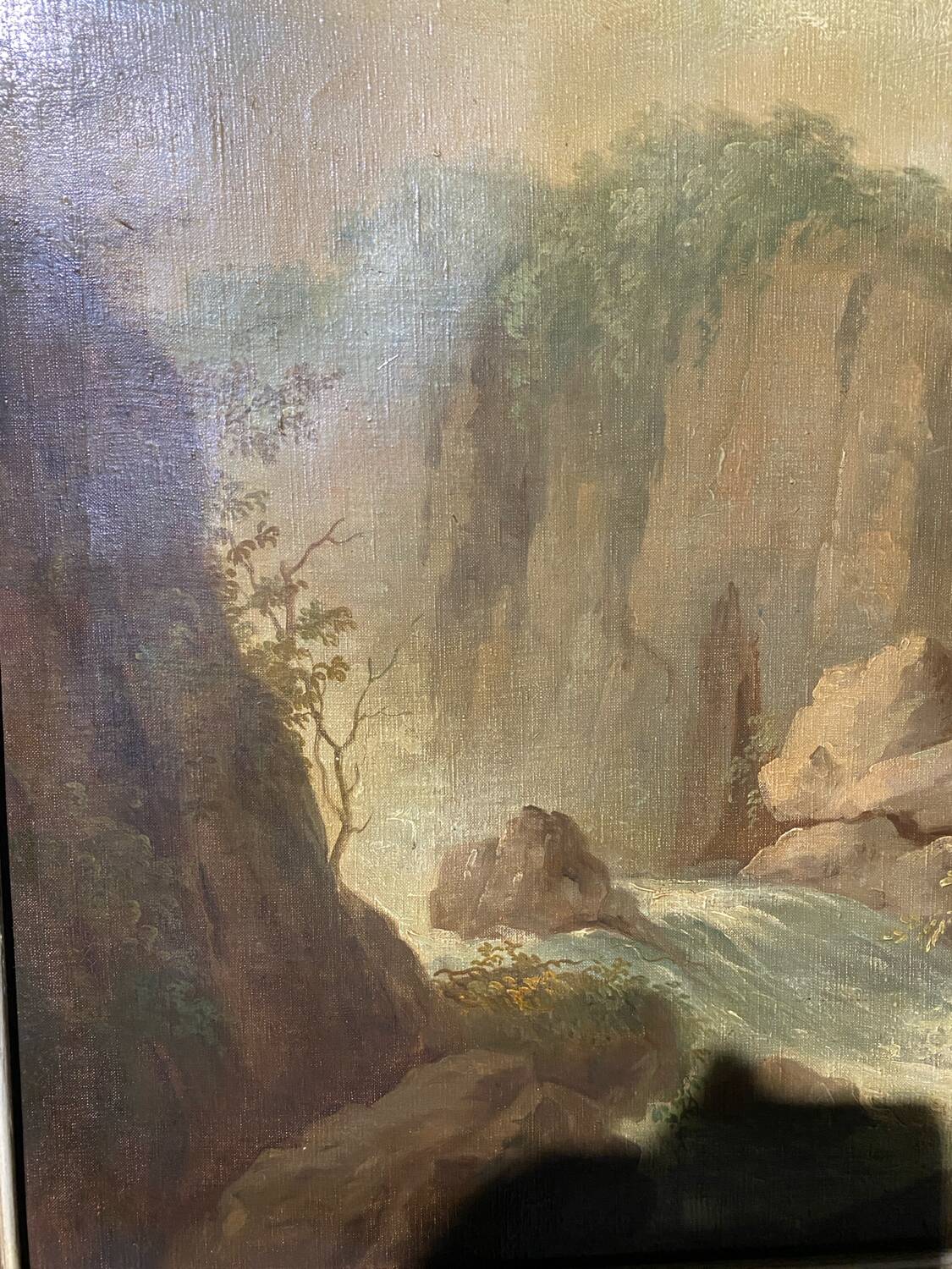 Oil on canvas 19th century mirror