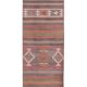 Vintage Turkish rug from Oushak, handwoven 75x353 cm