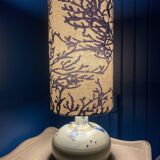 Vintage glazed stoneware lamp