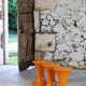 Tam Tam stool in orange by Henry Massonnet for Stamp, 1970