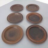 Ruska Plates by Ulla Procope for Arabia, Set of 6, Finland, 1960s, Set of 6