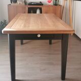 Solid oak farm table