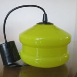 Hanging in yellow opaline 60 70 years