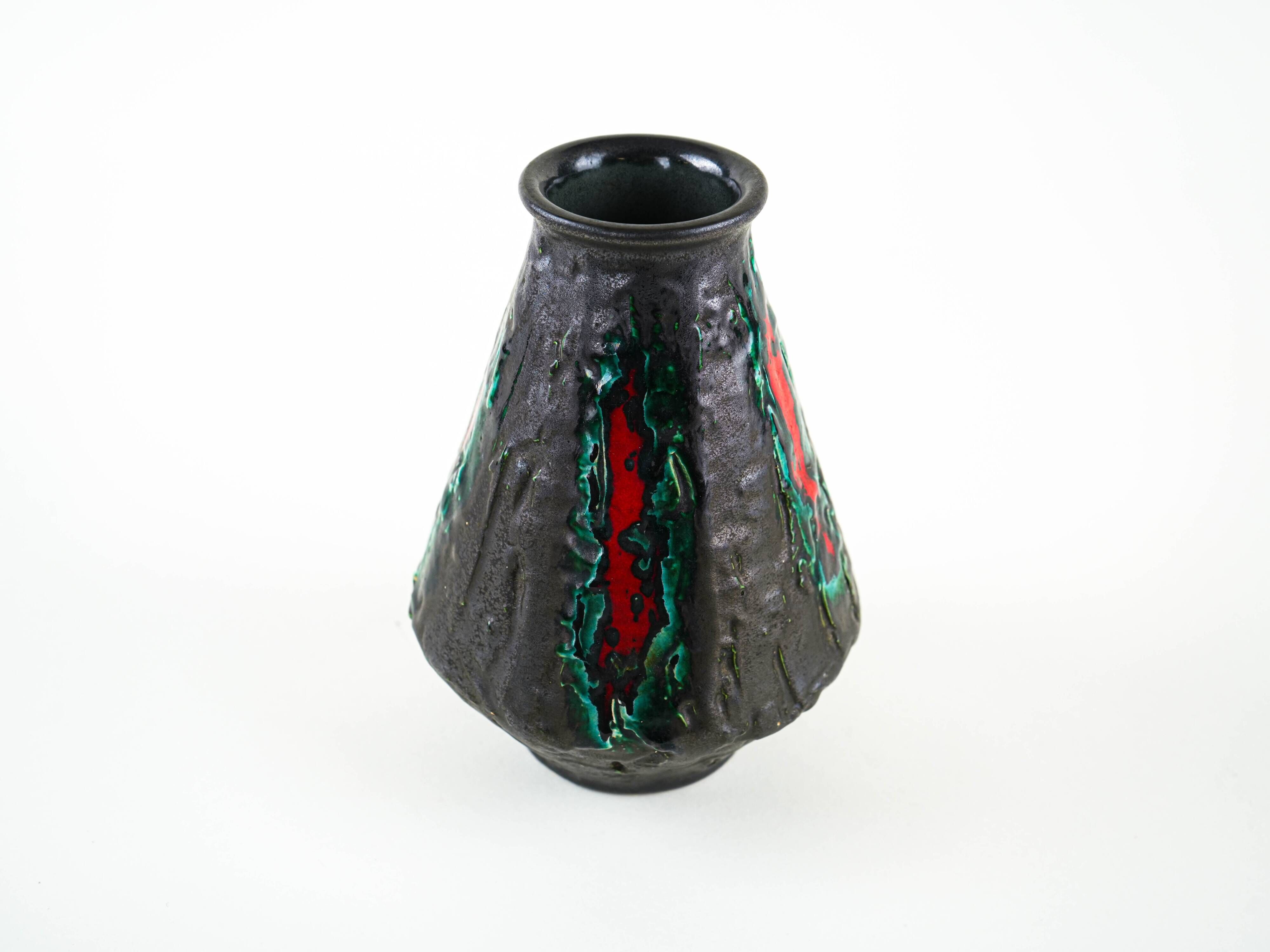 Ceramic vase, German design, 1970s, made in West Germany