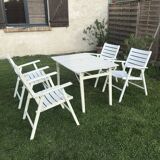 Vintage wooden garden furniture