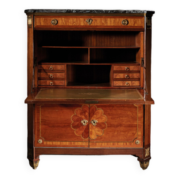 Secrétaire à abattant Epoque Louis XVI (Estampillé N. Petit & JME)