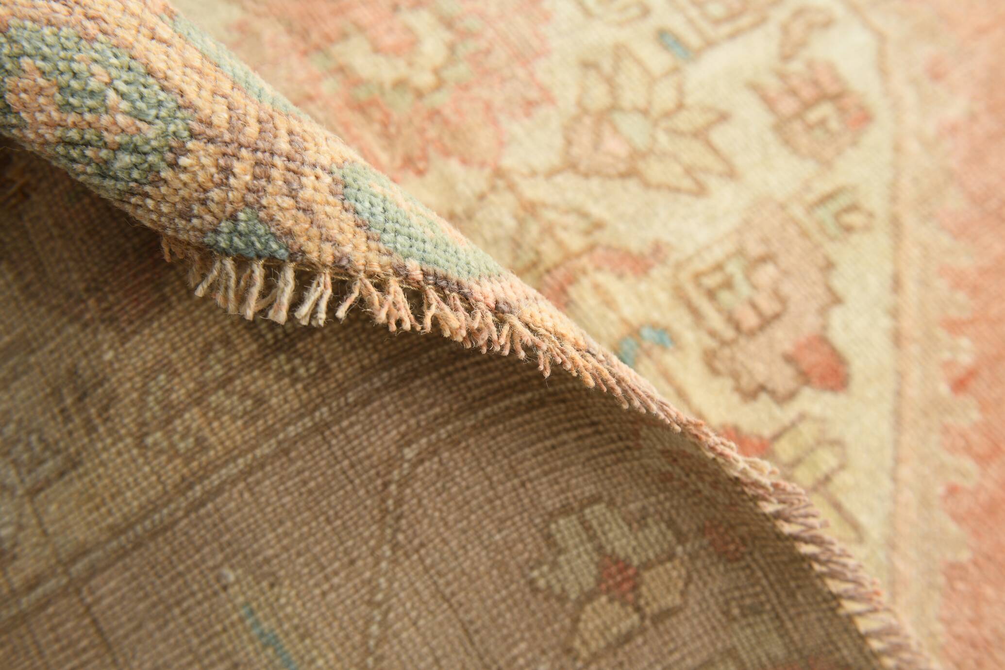 5x8 Peach Red Cream Turkish Rug, 240x164Cm SK 19201