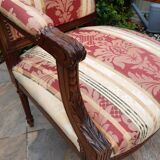 Fauteuil noyer, style LouisXVI, fin 19ème