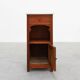 French Art Deco Wood & Grey Marble Top Nightstand, 1920s