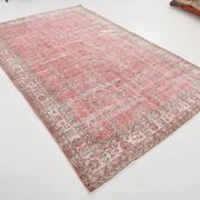 7x11 Pale Red Classic Vintage Rug, 204x335Cm