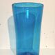Grand Vase en verre soufflé bleu Empoli