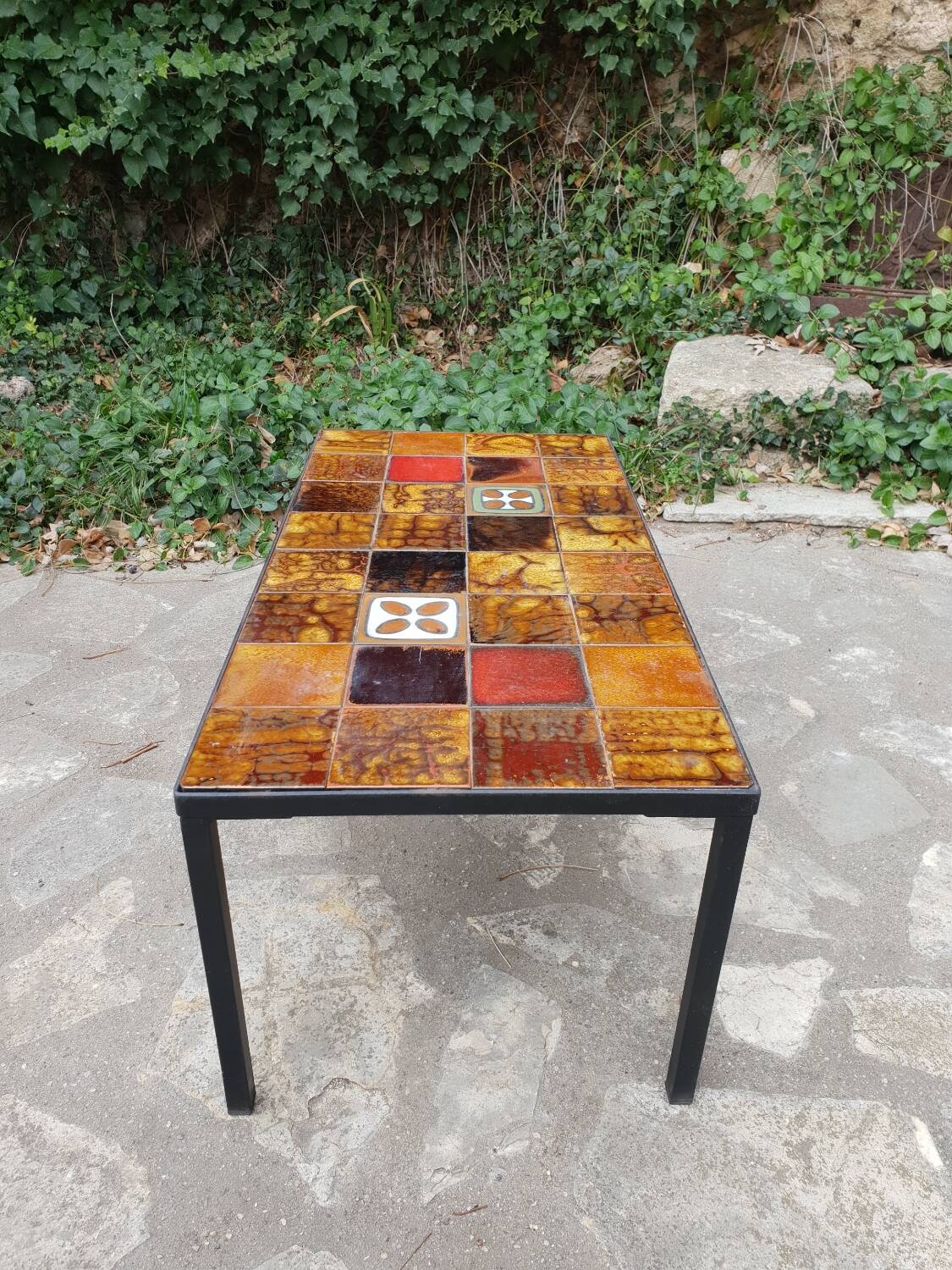 Vallauris ceramic coffee table 1970