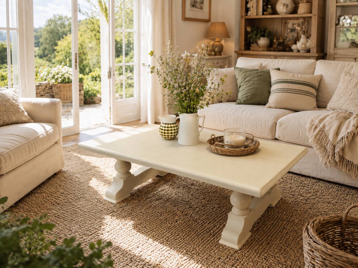 Table basse en chene massif