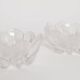 Pair of decorative transparent glass bowls designed by Jan Sylwester Drost, Europe, 1960s.
