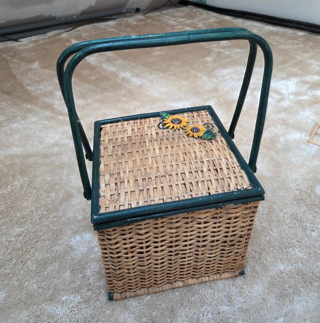 Panier vintage en osier