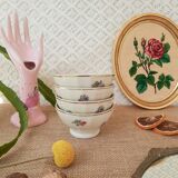 Set of 4 porcelain bowls of old limoges