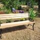 Old "Jardins de Paris" bench in Art Nouveau style (restored)