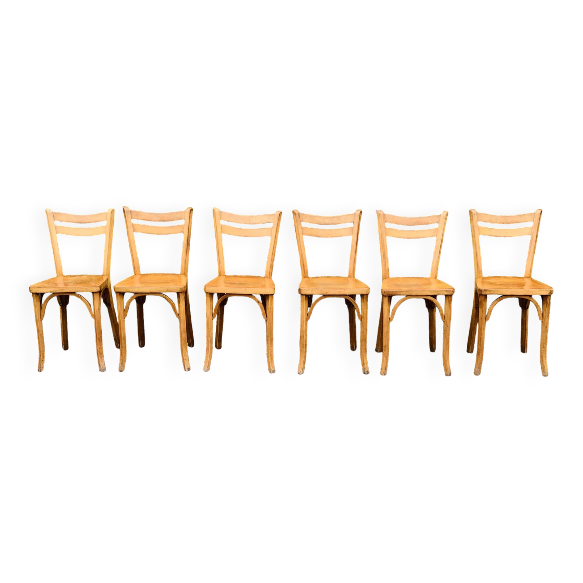 Set of 6 60s bistro chairs