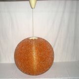 Suspension orange Sugar ball by John and Sylvia Reid from the 1960s.