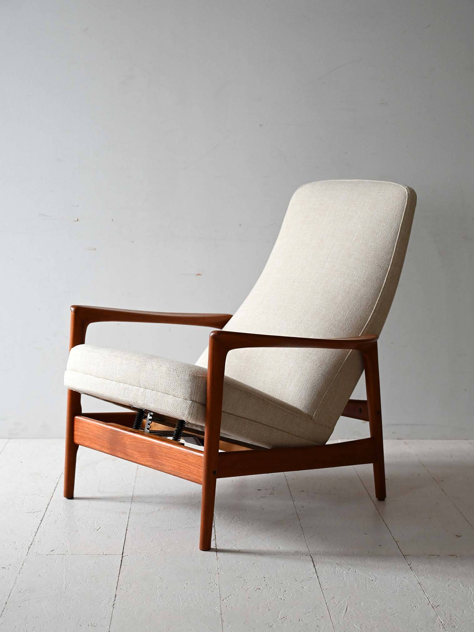Scandinavian teak armchair by Alf Svensson for DUX