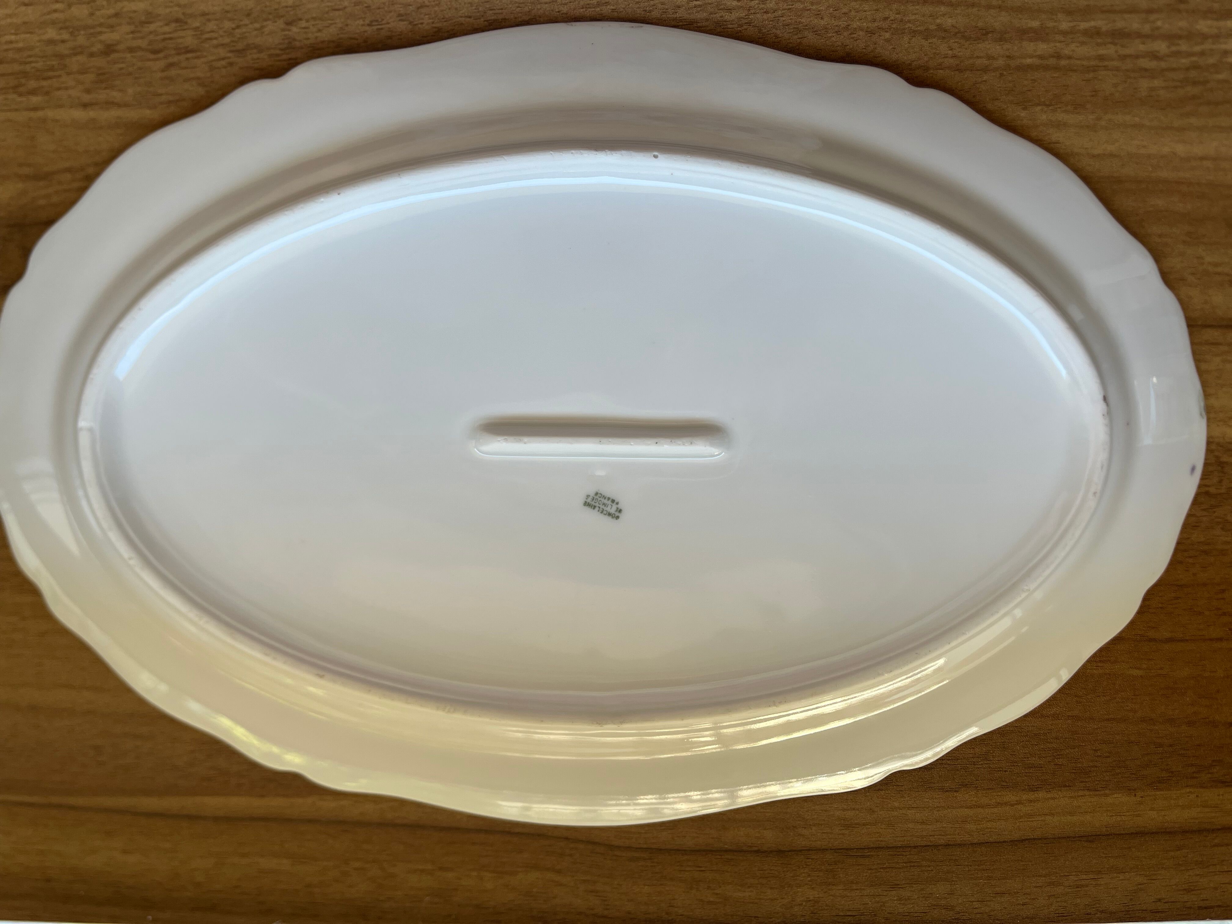 Oval fish dish porcelain from Limoges