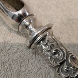 Some silver-plated handles, 950 Minerve, Rocaille style, Ravinet.
