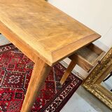 Old oak table with drawers