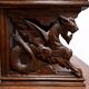 Narrow Oak Display Cabinet, Louis XIII style – Late 19th century