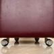 Pair of midcentury design wheel stools or tabourets, artificial leather, 1970s
