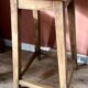 High wooden stool