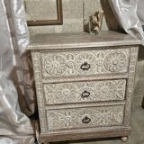 Carved chest of drawers
