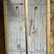 Pair of fir shutters from the early 20th century.