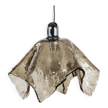 Handkerchief pendant lamp, Mazzega style, Murano